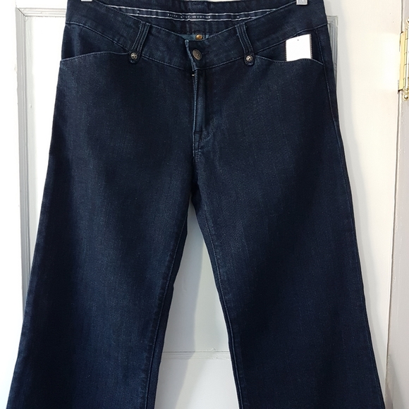 Fidelity Crysinth Tailored Wide Leg Jeans Blue Rinse Sz 29 x 34. Worn once - Picture 2 of 16